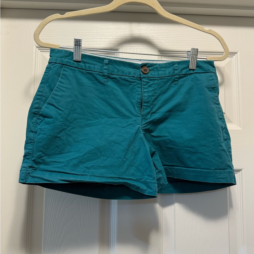 Old Navy Blue Bermuda Shorts Casual Cotton Blend